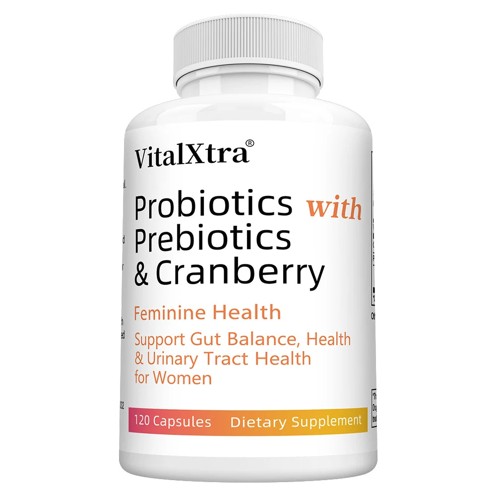 Women’s Probiotic -  Contains Prebiotic Cranberry, Improves Intestinal Health, Improves Digestion, and Relieves Bloating and Gas