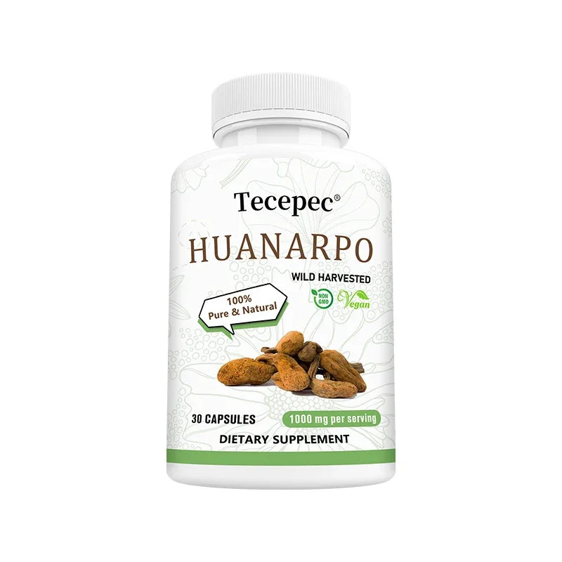 Huanarpo Capsules 1000mg, 120 Vegan Capsules, Natural Energy, Stamina & Vitality Supplement, Supports Male Health, Non-GMO