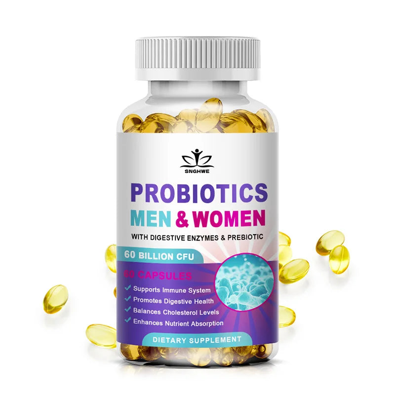 Lactobacillus Probiotic Supplement - Helps Burn Fat Metabolism & Promotes Nutrient Digestion And Gut Health For Adult Men&Women