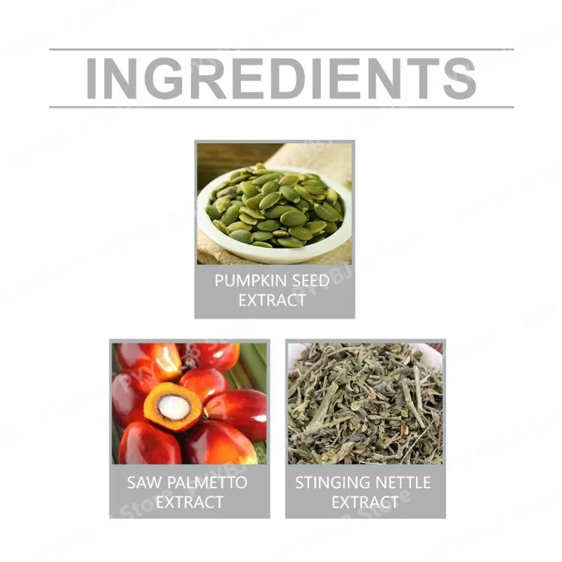 Docteat 60ml Saw Palmetto Drops Supplement Contain Mild Pumpkin Seed and Stinging Nettle Extract Support Urinary System Health