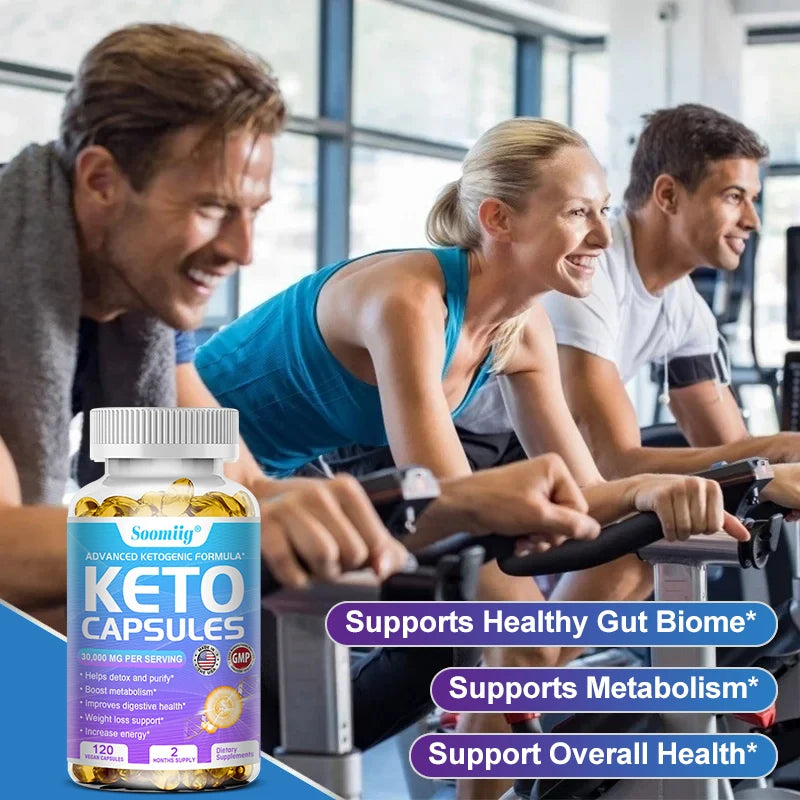 Keto Capsules Supplement for Keto Diet, Boost Fat Metabolism, Weight Management, Detoxification, Energy & Mental Focus