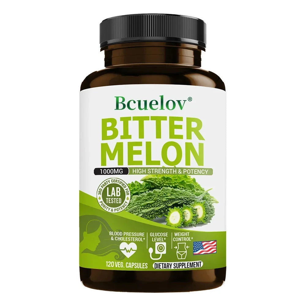 Bitter Melon Extract Supplements May Support Blood Pressure, Blood Sugar Balance, Immune System Health, Weight Management