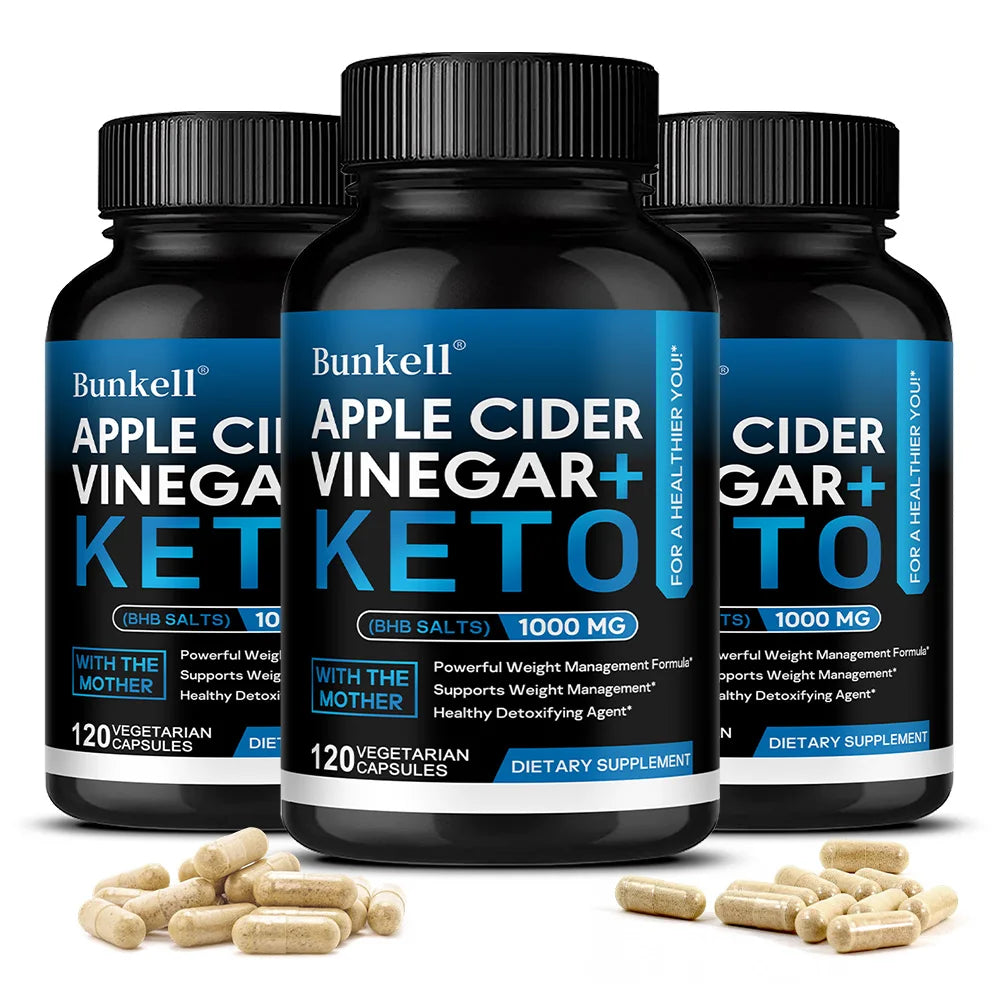 Apple Cider Vinegar Keto Capsules, Weight Management, Metabolism, Digestive Health, Detoxification Dietary Supplement