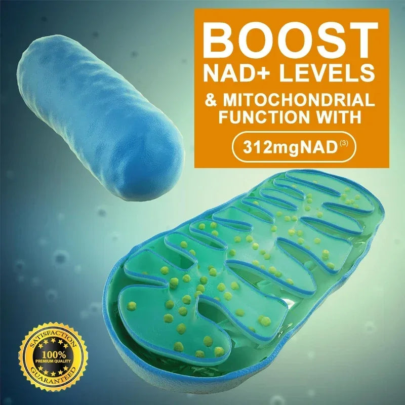 NAD Capsules - Natural Energy Supplement, Anti-aging, Promotes Cell Health and Enhances ImmunitySupplements