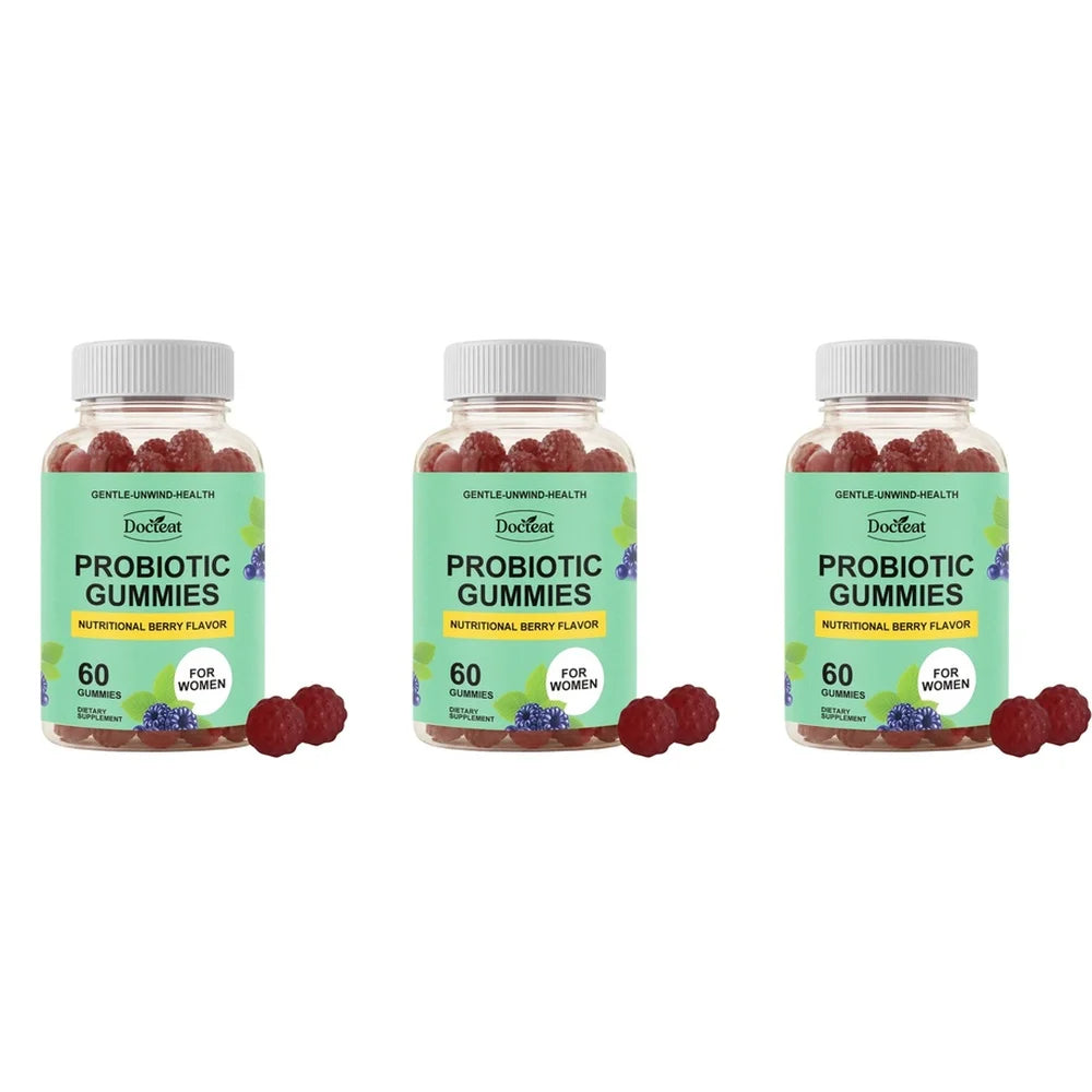 Women Probiotic Gummies 60 Count with Prebiotics Vitamin B6+C and Zinc Supports Digestive Balance & Immune Function Health