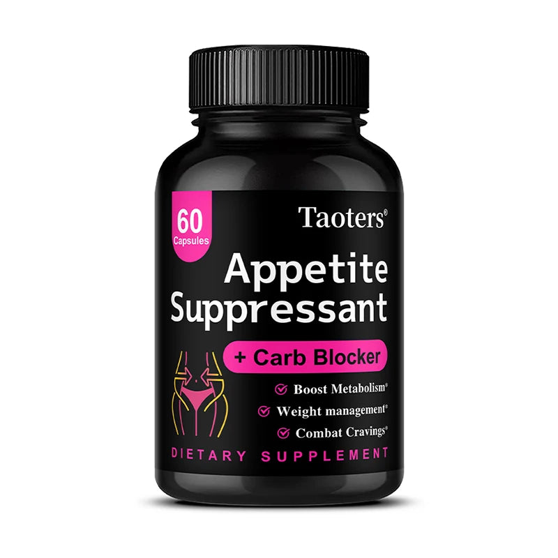 Appetite Suppressant - Helps Promotes Fullness, Supports Weight Management & Metabolism, Dietary Supplement, Non-GMO