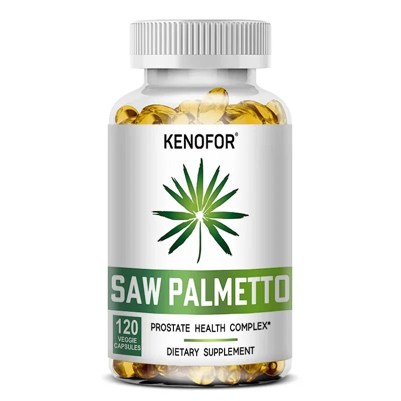 Saw Palmetto Extract Capsules Prostate Health Supplement Hair Growth for Mens Help Normal Urination Frequency
