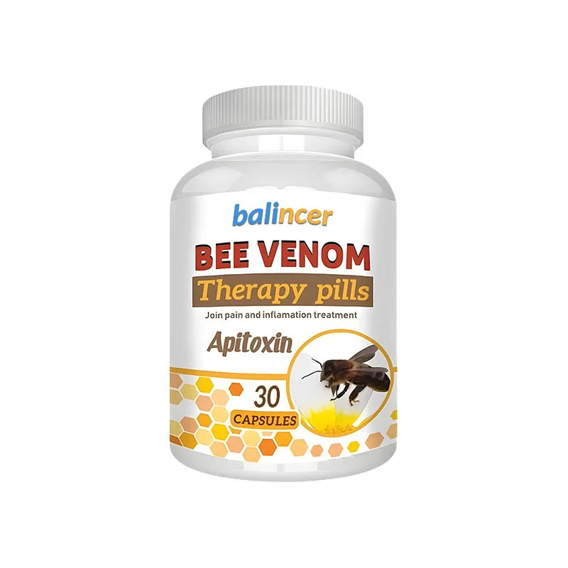 Premium Bee Venom Extract Capsules, Immune Boosting, Antioxidant, Joint and Bone Supplement, Non-GMO, 120 Capsules