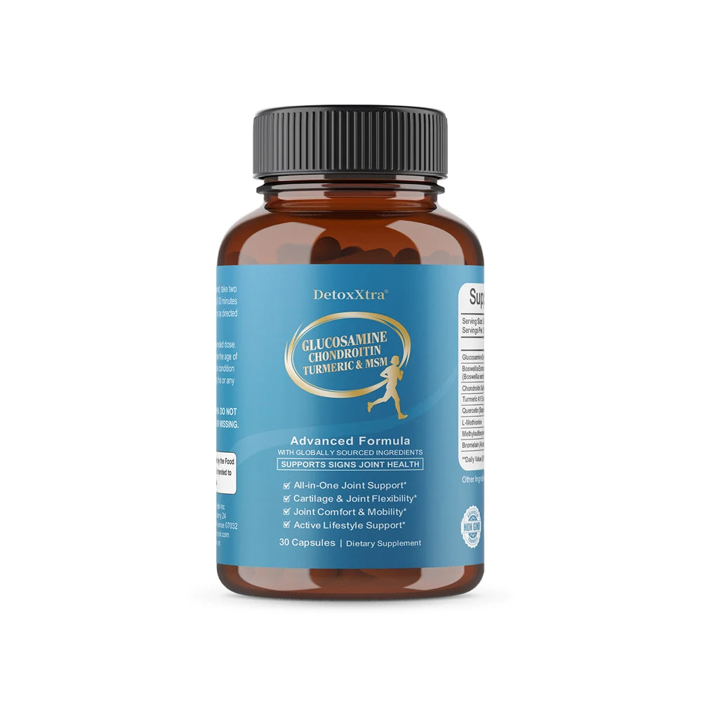 Glucosamine Chondroitin MSM | Joint Support Supplement Bone Health Support Flexibility & Cartilage Maintenance for Men & Woman