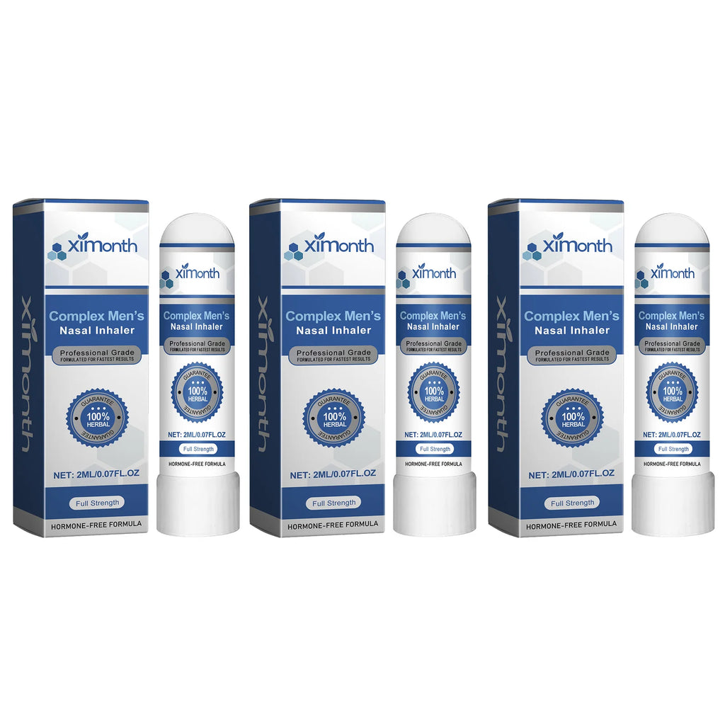 Complex Men's Nasal Inhaler Herbal Hormone-Free Professional Grade Fast-Acting Full Strength Daily Nasal Care Stick For Men